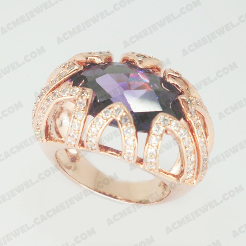 Rings Brass Shiny Rose gold