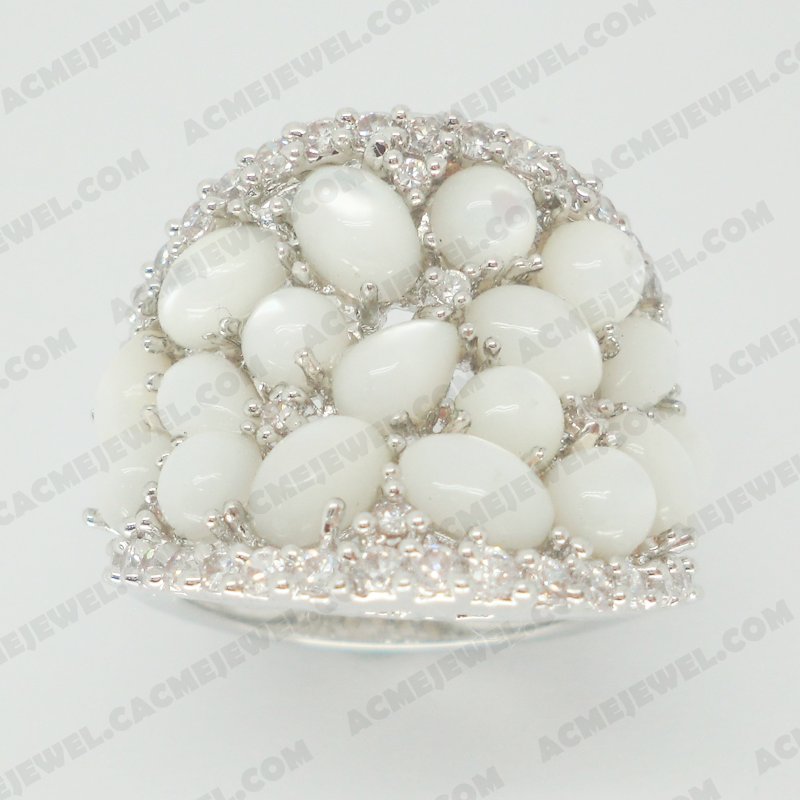 Rings Brass Shiny Rhodium