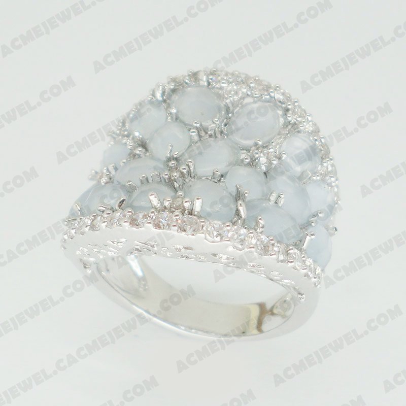 Rings Brass Shiny Rhodium