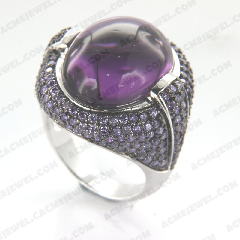 Rings Brass Shiny Rhodium / Black