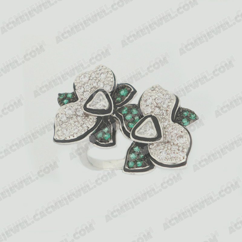 Rings Brass Shiny / Epoxy Rhodoium / Black