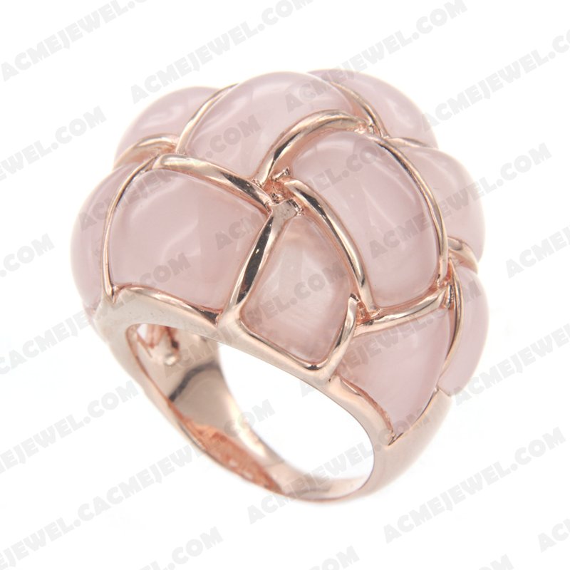 Rings Brass Shiny Rose gold