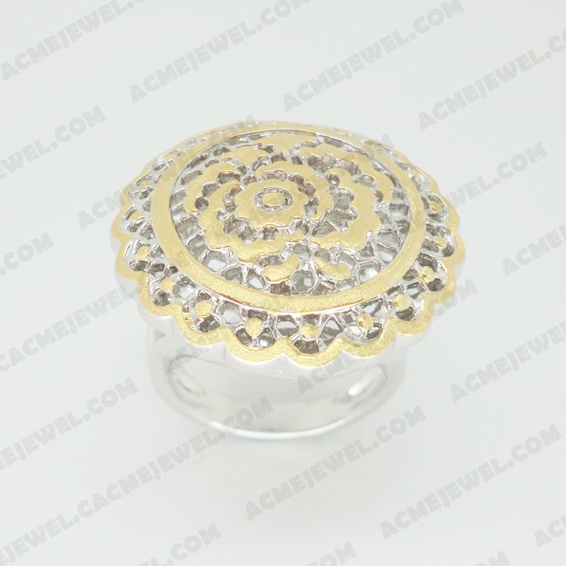 Rings Brass Shiny / Sand finishing Rhodium / Gold