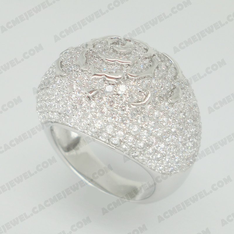 Rings Brass Shiny Rhodium