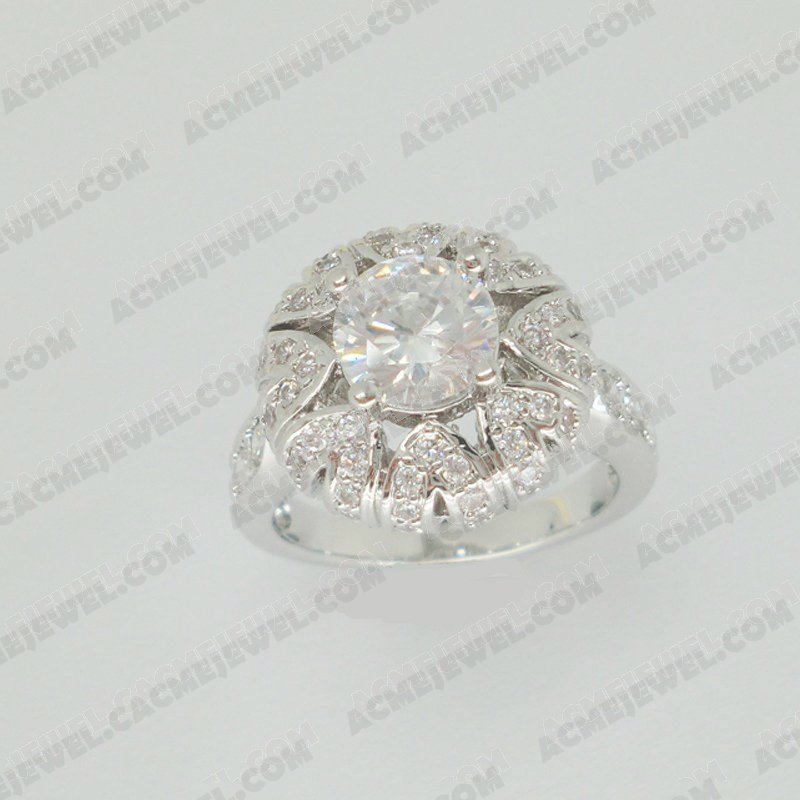 Rings Brass Shiny Rhodium