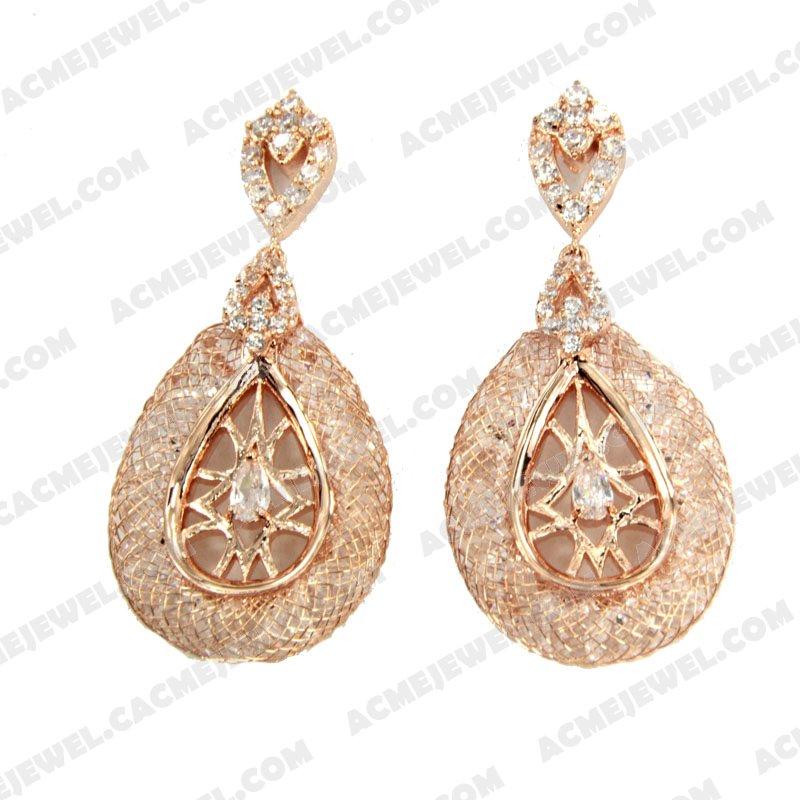 Earrings 925 Sterling Silver  Rose gold  Earrings 925 Sterling Silver  Rose gold