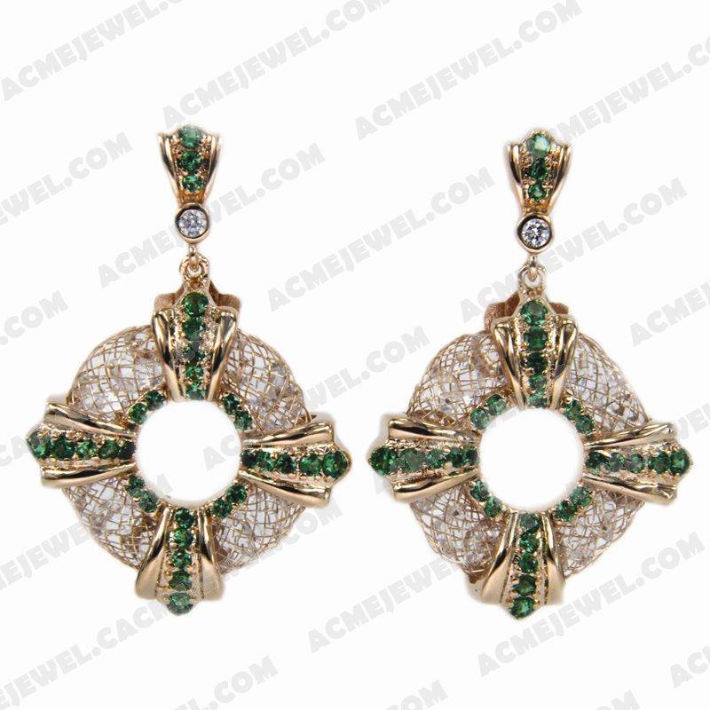 Earrings 925 Sterling Silver  Rose gold 