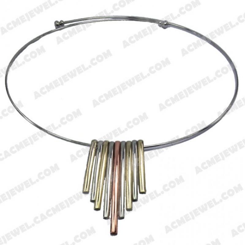 ﻿Fashion Jewellery Alloy  3-tone(Imitation rhodium / rose gold / gold(14K) plating)