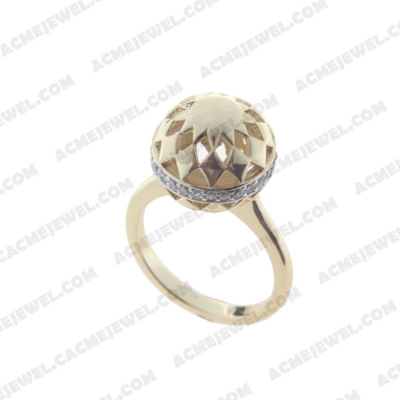 Rings 925 Sterling Silver 2-tone Rhodium and gold Rings 925 Sterling Silver 2-tone Rhodium and gold