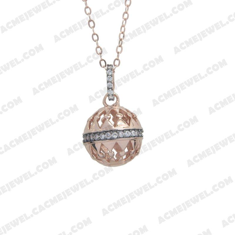 Pendants 925 Sterling Silver 2-tone Rose gold and black rhodium Pendants 925 Sterling Silver 2-tone Rose gold and black rhodium