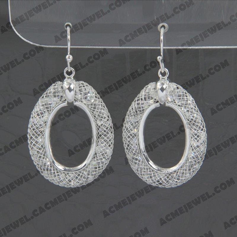 Earrings 925 Sterling Silver  Silver + E-coating