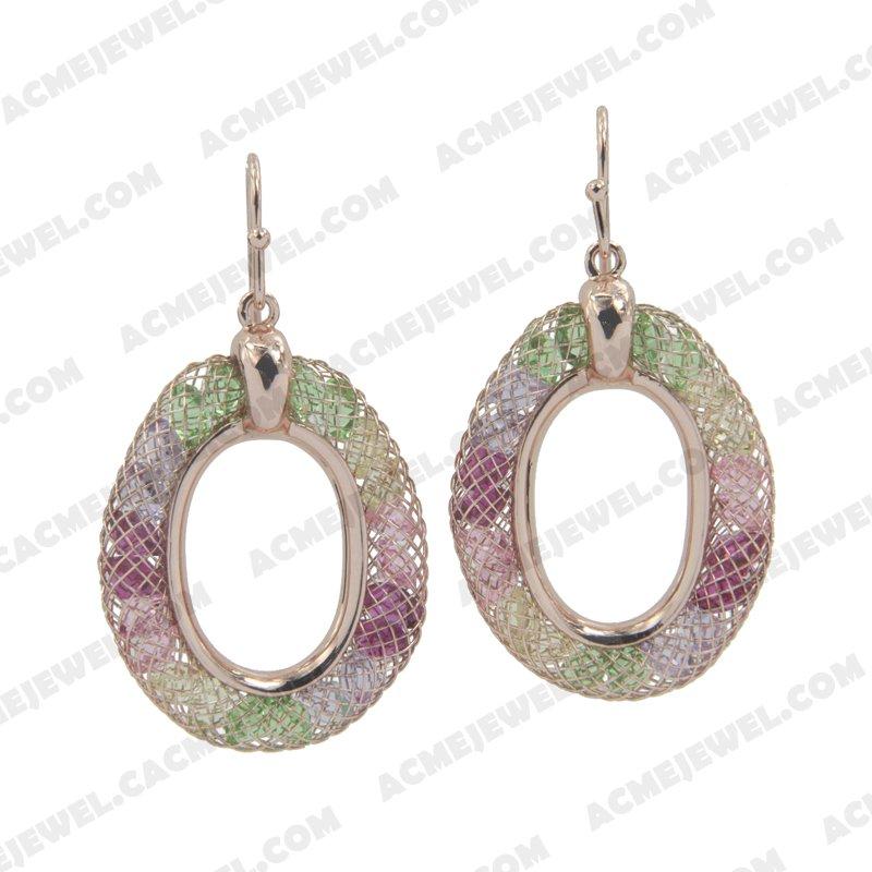 Earrings 925 Sterling Silver  Rose gold 