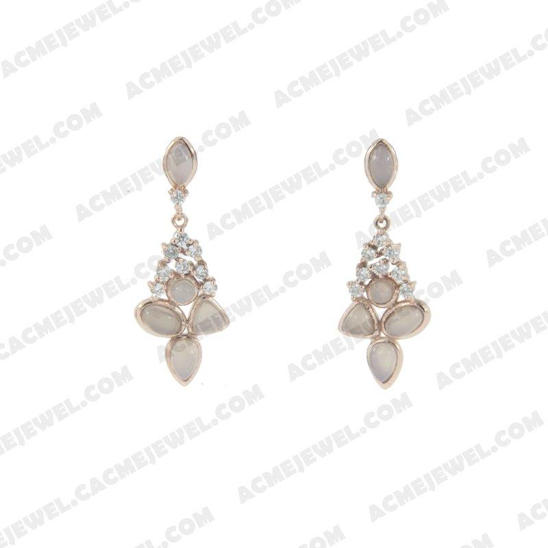 Earrings 925 sterling silver   Rose gold 