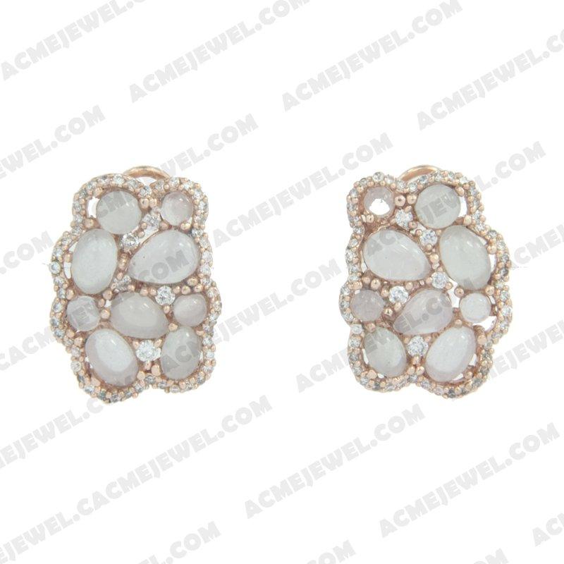 Earrings 925 sterling silver   Rose gold  Earrings 925 sterling silver   Rose gold