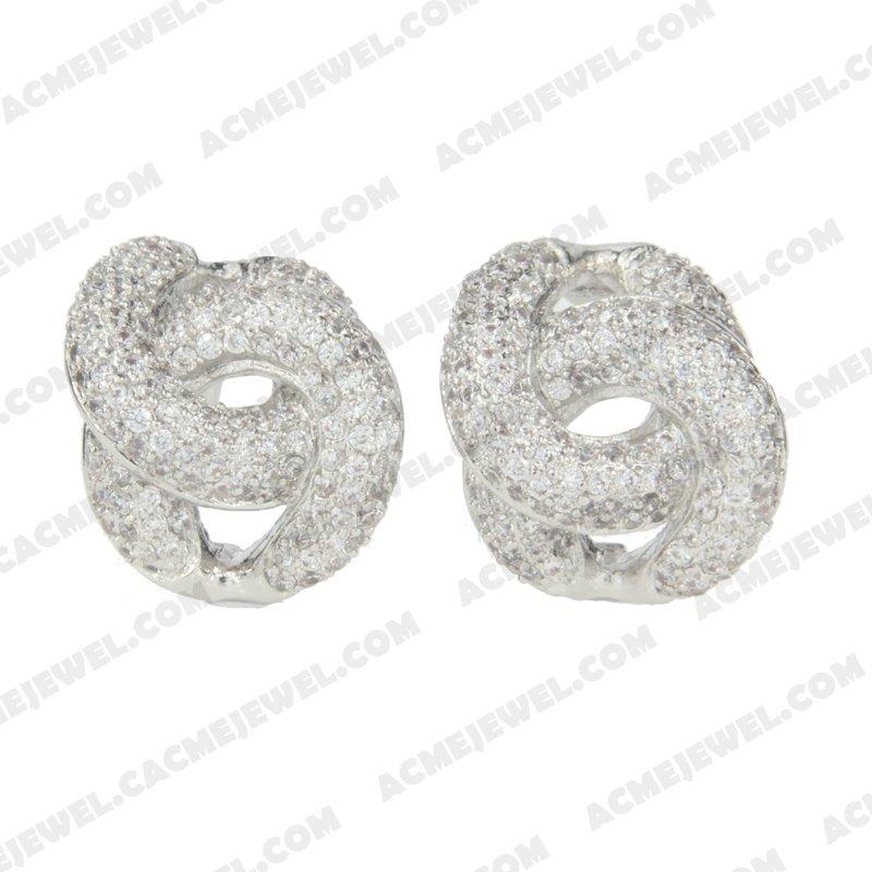 Earrings 925 sterling silver   Rhodium  Earrings 925 sterling silver   Rhodium