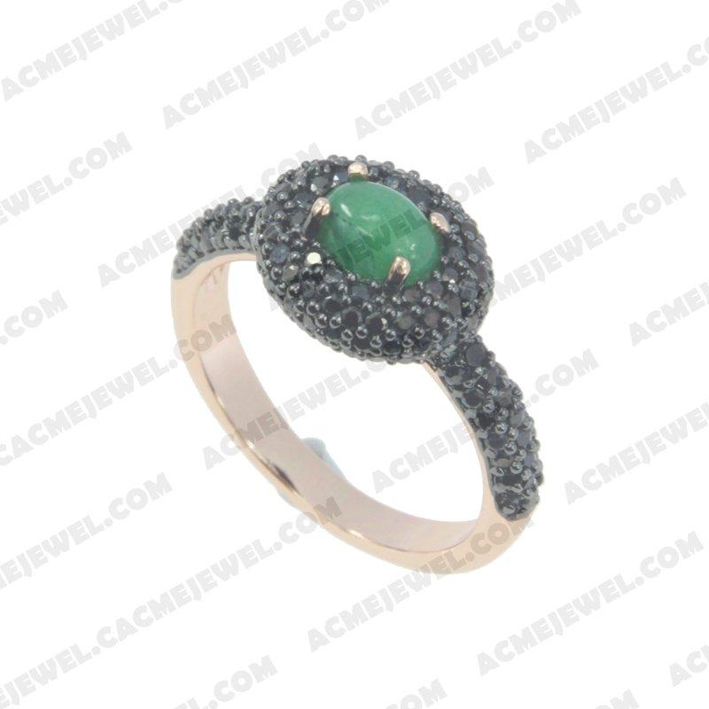 Rings 925 sterling silver  2-tone Rose gold and black rhodium Rings 925 sterling silver  2-tone Rose gold and black rhodium