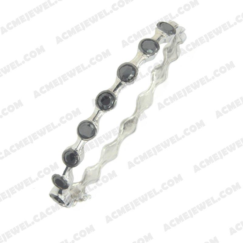 Bracelets & Bangles 925 sterling silver  2-tone Rhodium and black rhodium