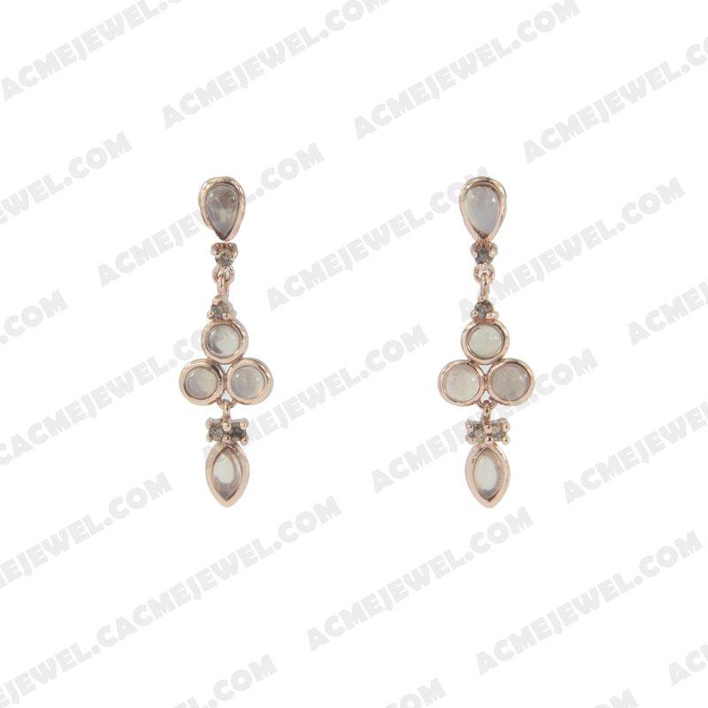 Earrings 925 sterling silver   Rose gold  Earrings 925 sterling silver   Rose gold