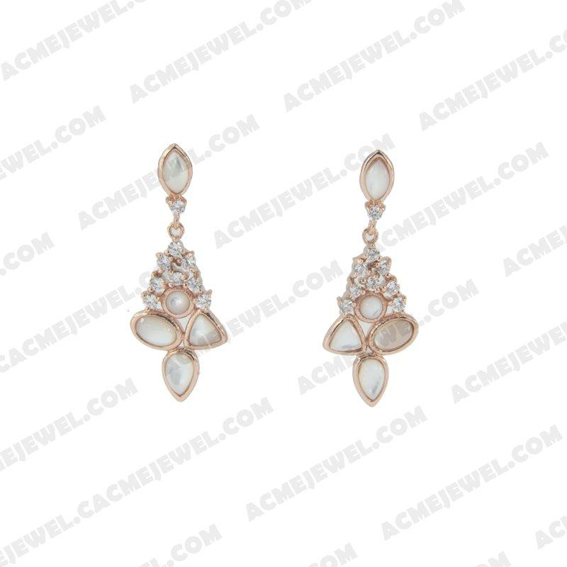 Earrings 925 sterling silver   Rose gold  Earrings 925 sterling silver   Rose gold