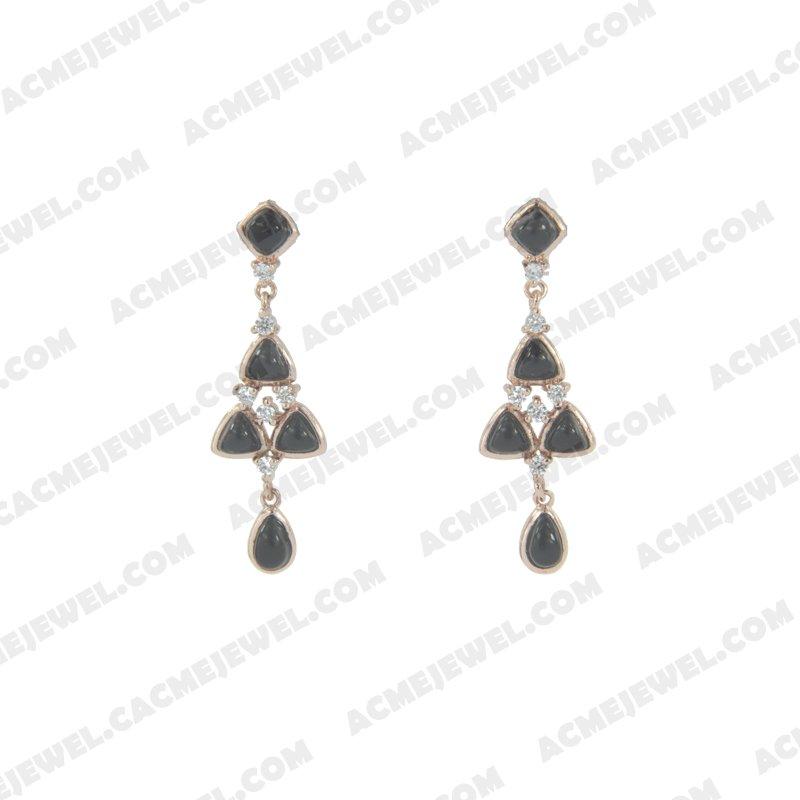 Earrings 925 sterling silver   Rose gold  Earrings 925 sterling silver   Rose gold