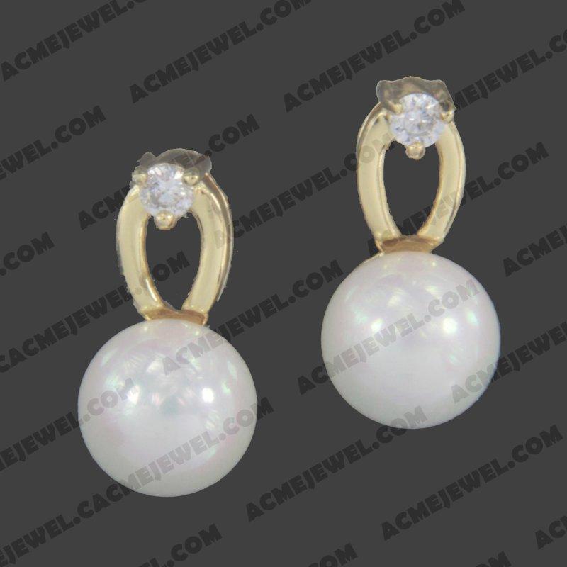Earrings 925 sterling silver   Gold 