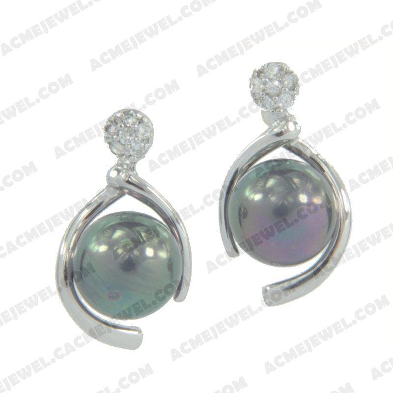 Earrings 925 sterling silver   Rhodium 