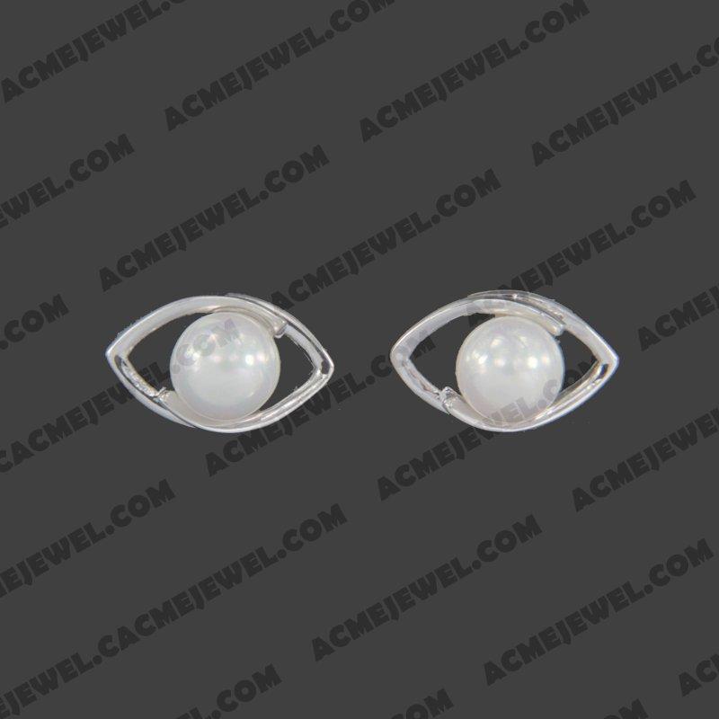 Earrings 925 sterling silver   Rhodium 