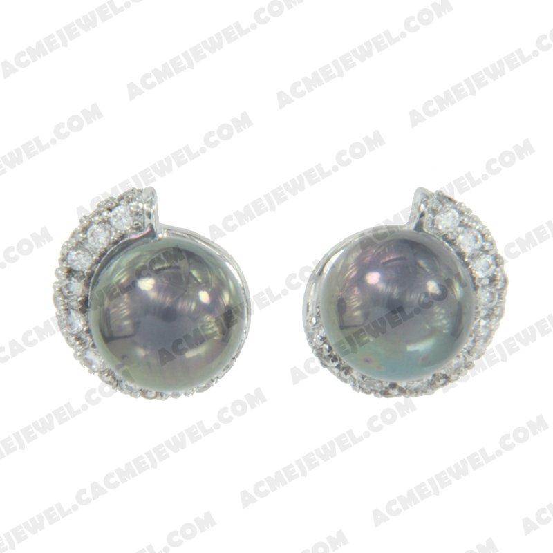 Earrings 925 sterling silver   Rhodium 