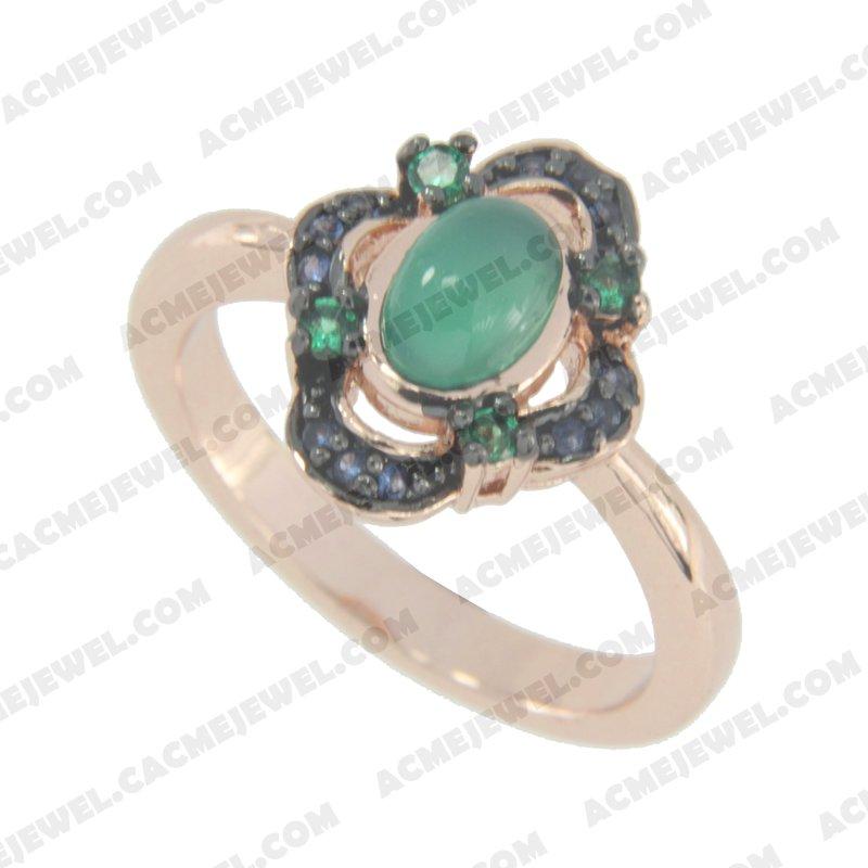 Rings 925 sterling silver  2-tone Rose gold and black rhodium Rings 925 sterling silver  2-tone Rose gold and black rhodium