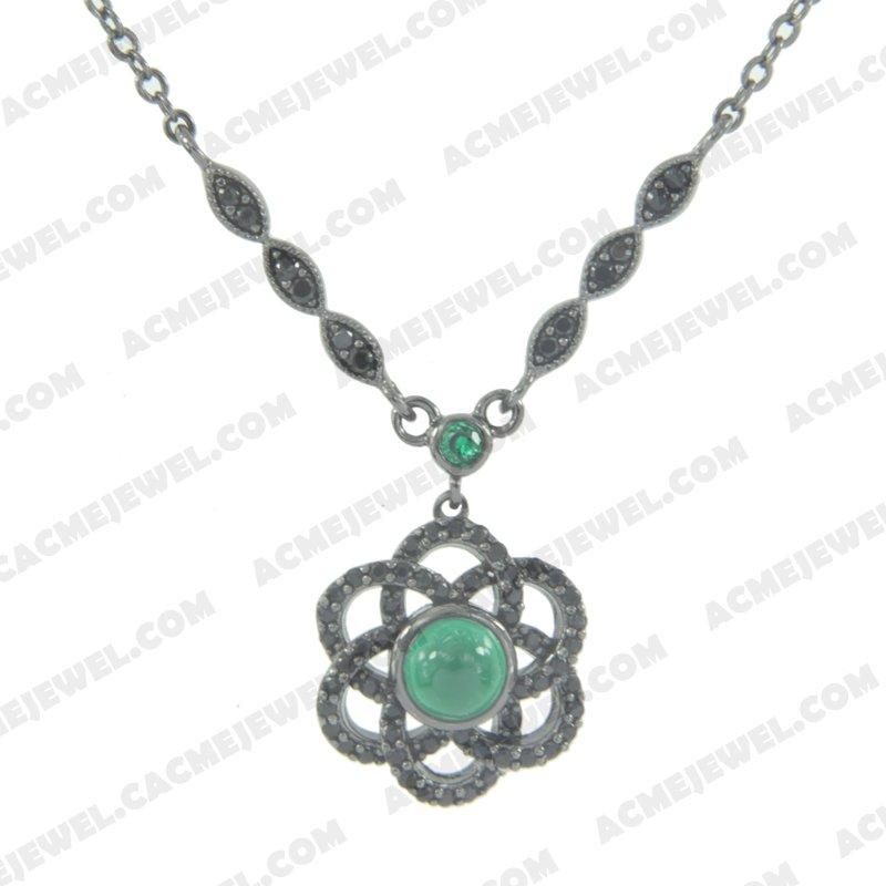 Necklace 925 sterling silver   Black rhodium  Necklace 925 sterling silver   Black rhodium