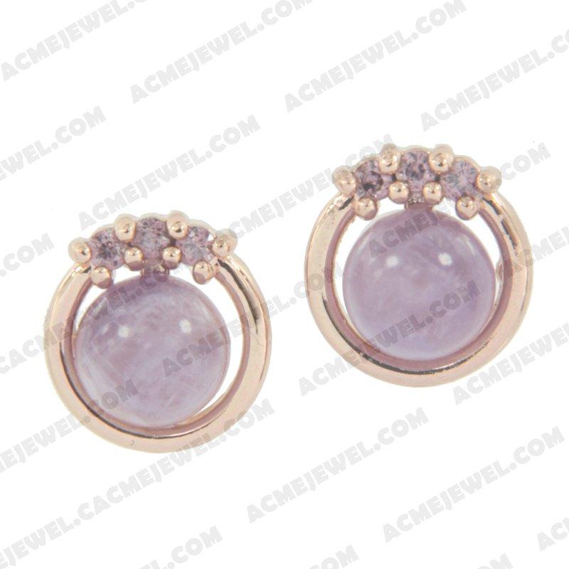 Earrings 925 sterling silver   Rose gold 