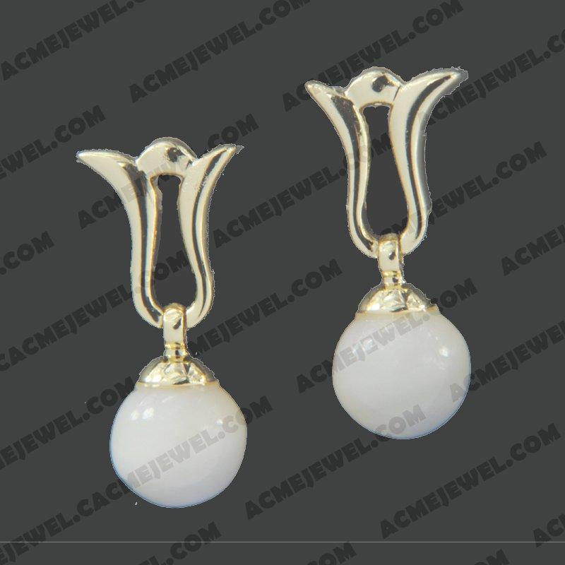 Earrings 925 sterling silver   Gold 