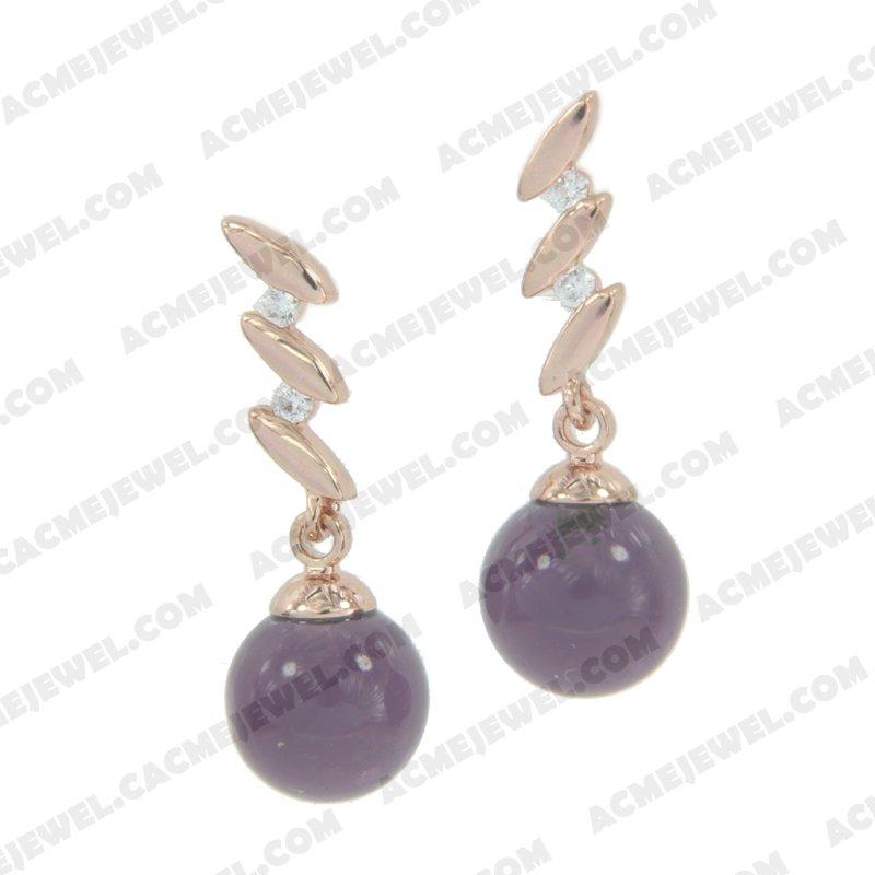 Earrings 925 sterling silver   Rose gold  Earrings 925 sterling silver   Rose gold