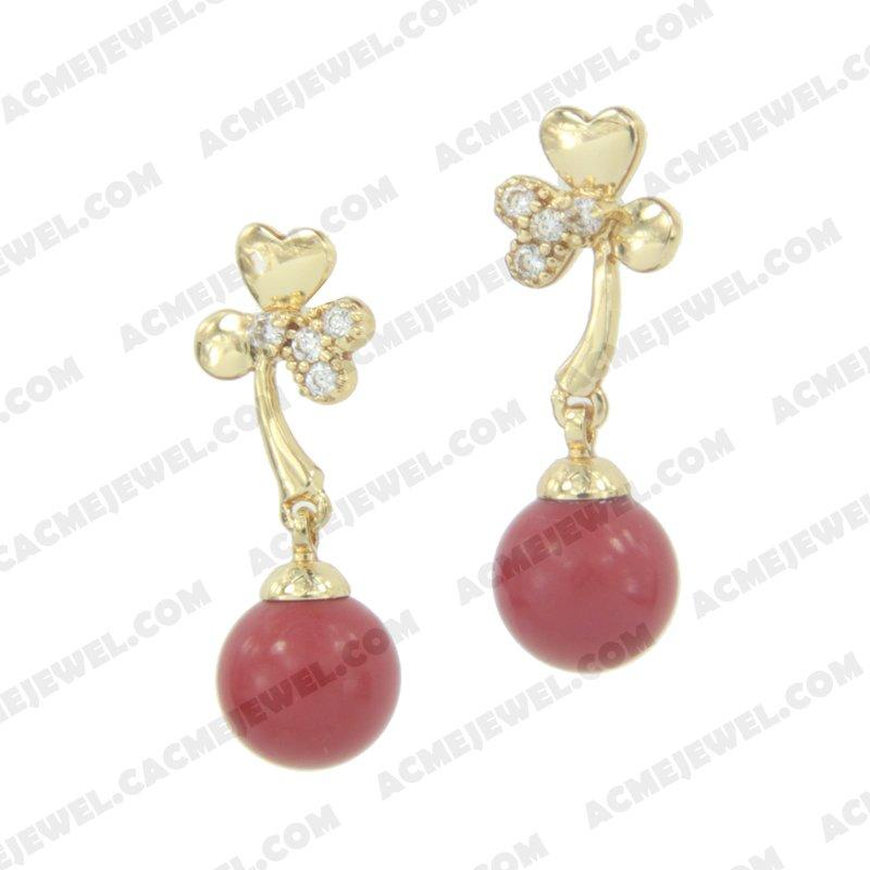 Earrings 925 sterling silver   Gold 