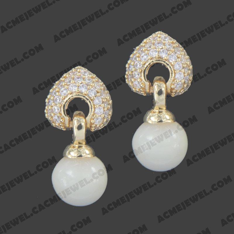 Earrings 925 sterling silver   Gold 