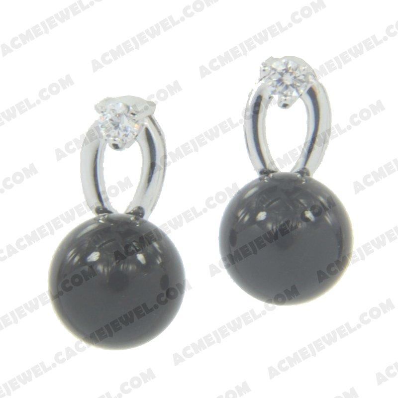 Earrings 925 sterling silver   Rhodium 