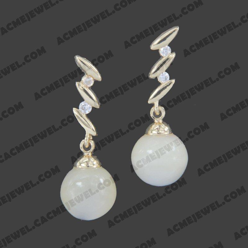 Earrings 925 sterling silver   Gold 