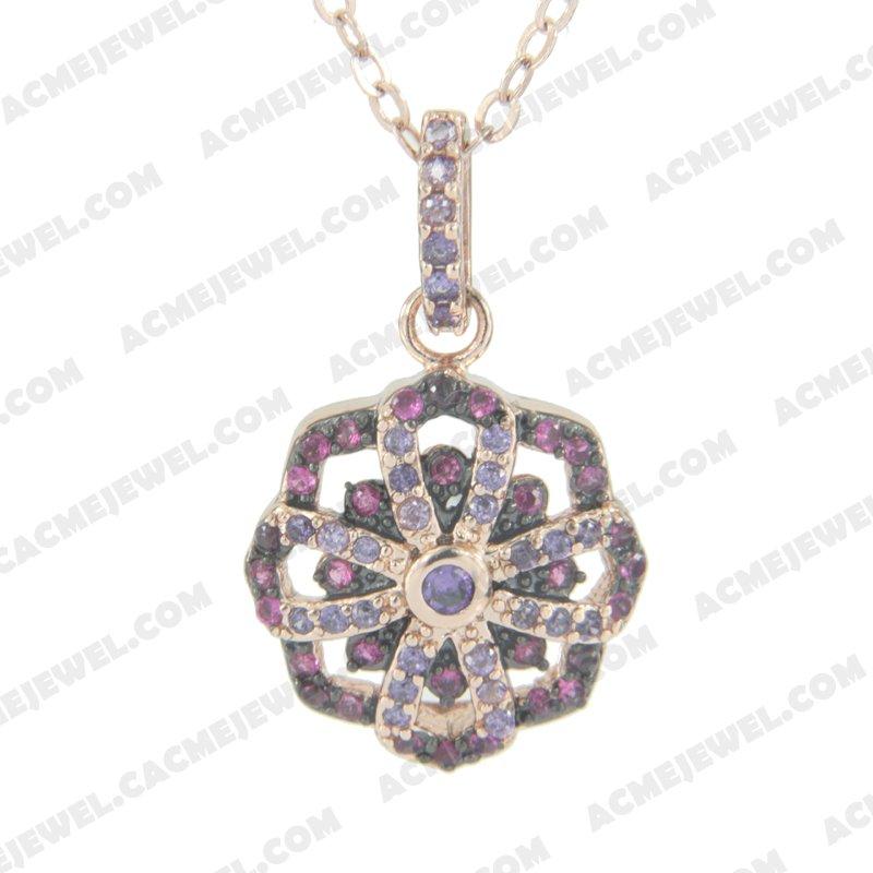 Pendants 925 sterling silver  2-tone Rose gold and black rhodium Pendants 925 sterling silver  2-tone Rose gold and black rhodium