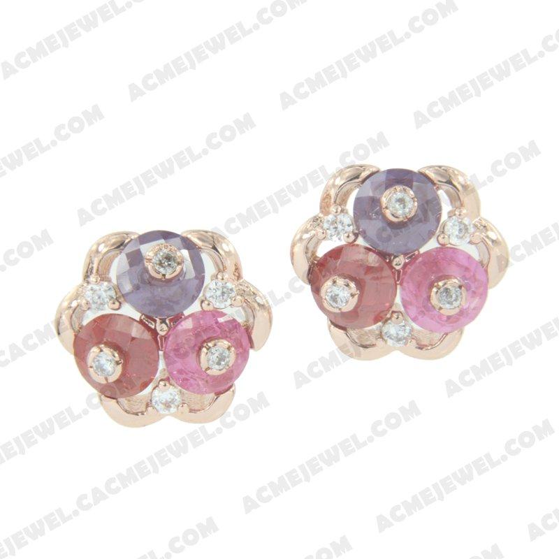 Earrings 925 sterling silver   Rose gold 