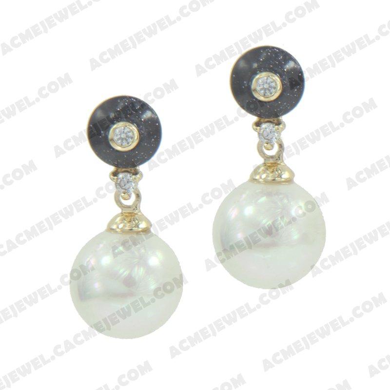 Earrings 925 sterling silver   Gold 