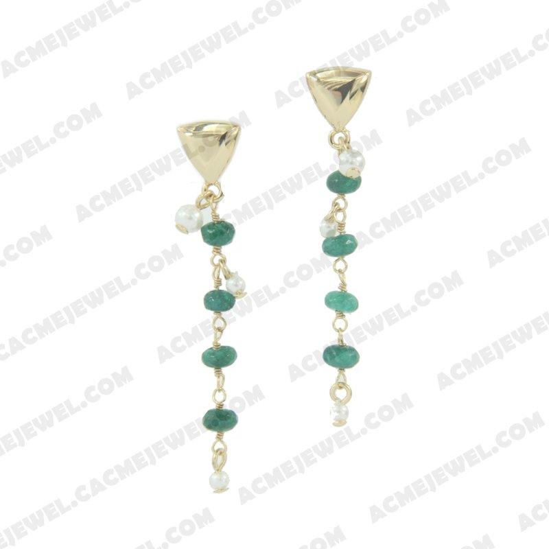 Earrings 925 Sterling Silver  Gold 