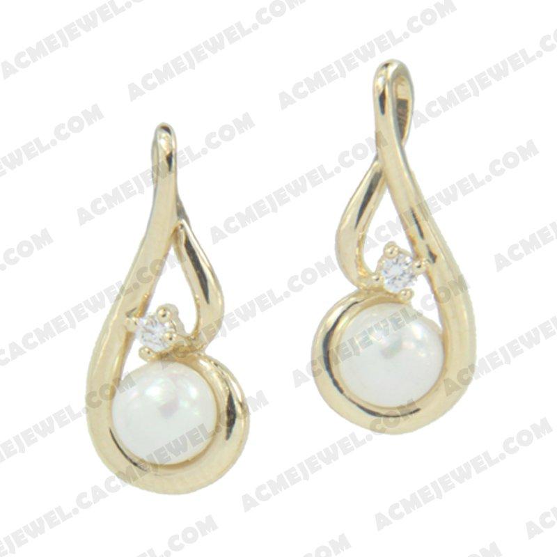 Earrings 925 sterling silver   Gold