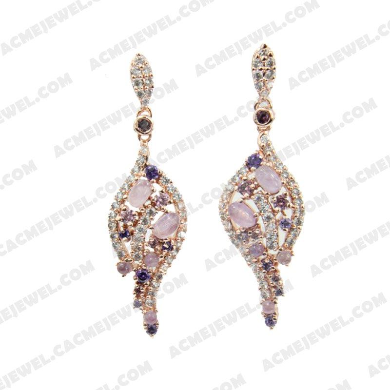 Earrings 925 Sterling Silver  Rose gold