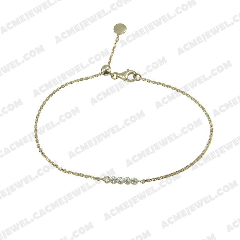 Bracelets & Bangles 925 Sterling Silver  Gold