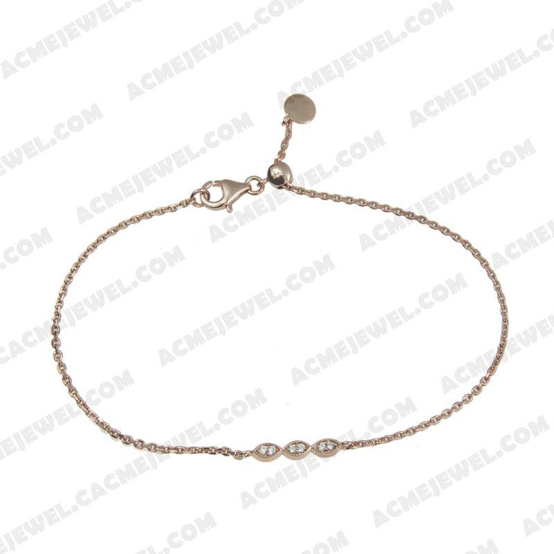 Bracelets & Bangles 925 Sterling Silver  Rose gold