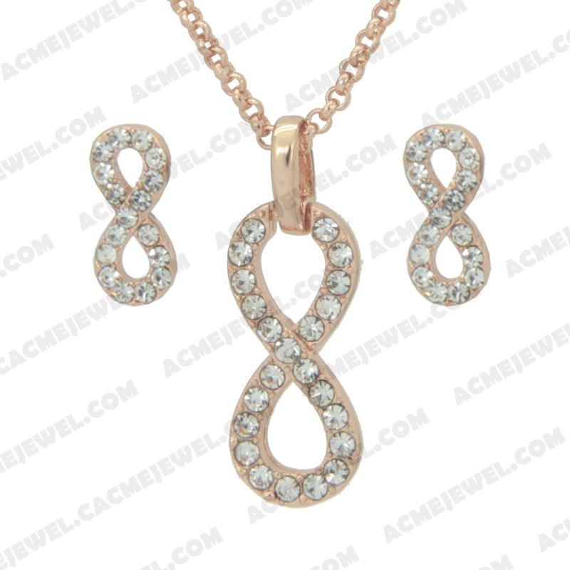 Jewellery Set Alloy casting  Imitation rose gold Jewellery Set Alloy casting  Imitation rose gold