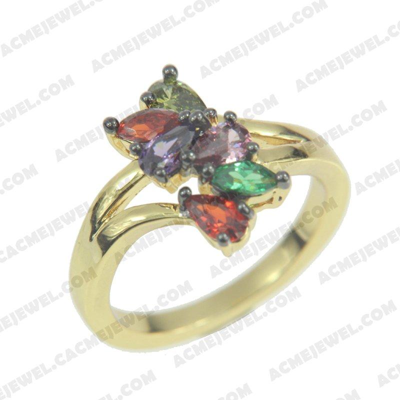 Rings 925 sterling silver  2-tone Gold and black rhodium Rings 925 sterling silver  2-tone Gold and black rhodium