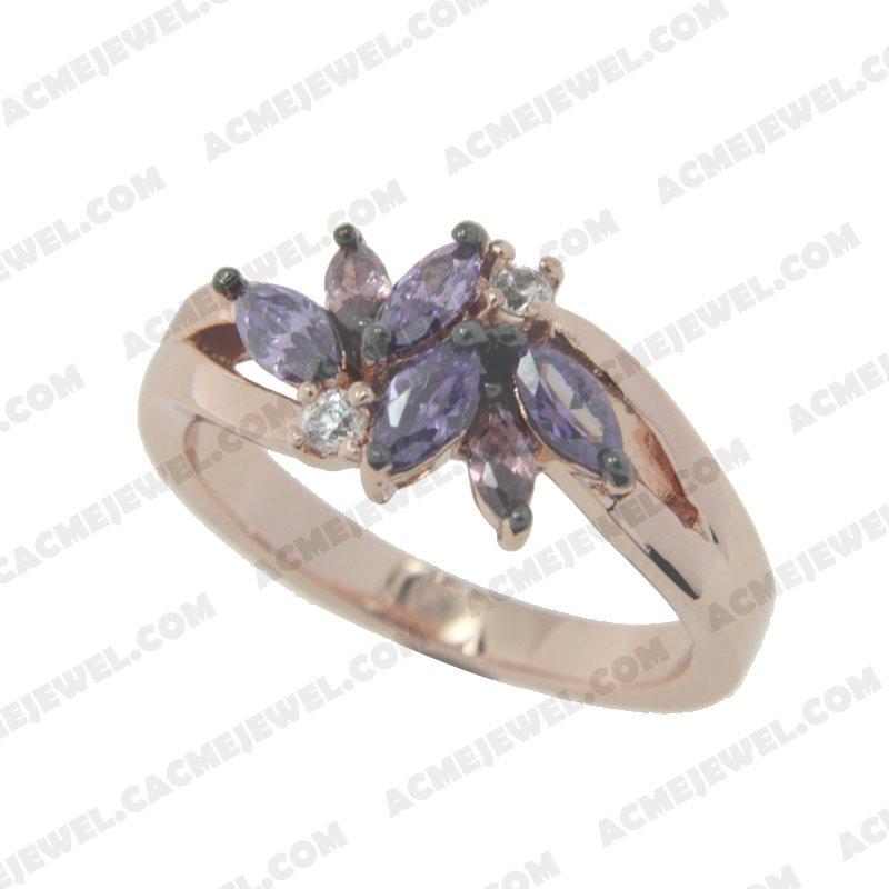 Rings 925 sterling silver  2-tone Rose gold and black rhodium Rings 925 sterling silver  2-tone Rose gold and black rhodium