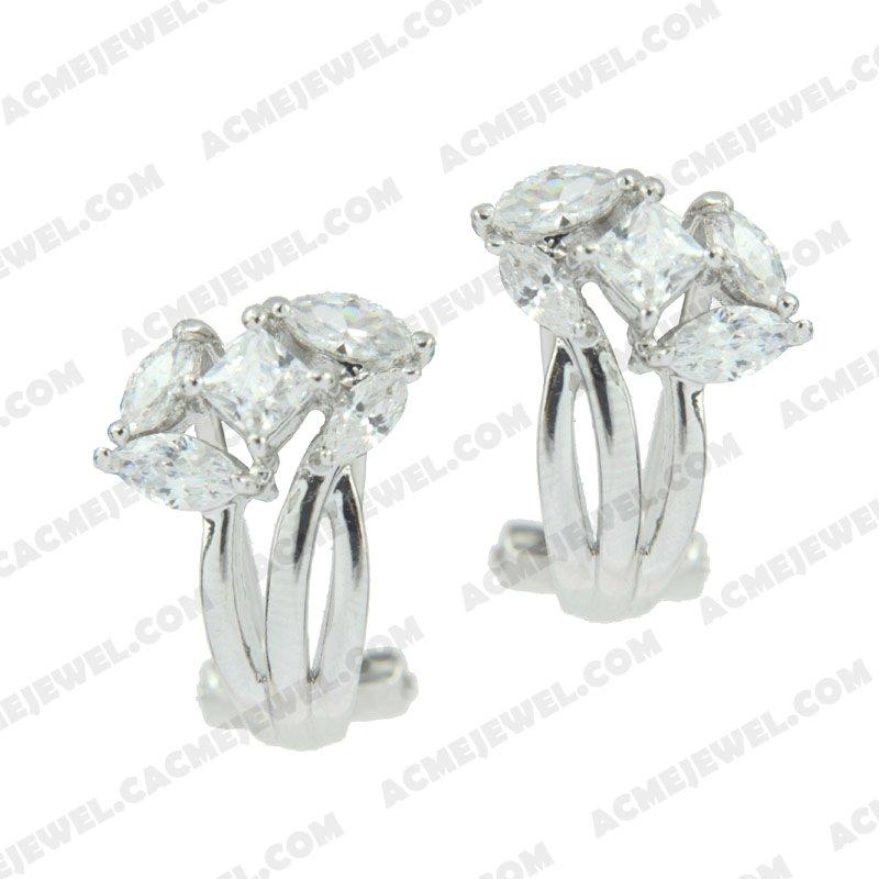 Earrings 925 sterling silver   Rhodium  Earrings 925 sterling silver   Rhodium