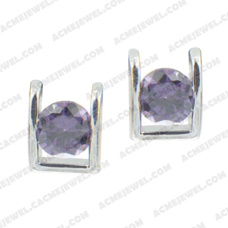 Earrings 925 sterling silver   Rhodium 
